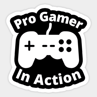 Pro Gamer in Action Sticker